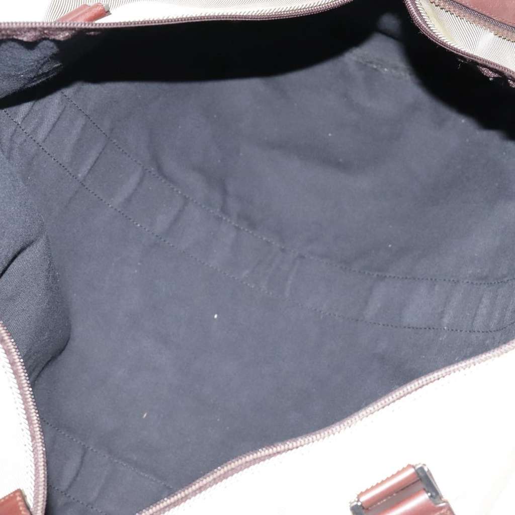 Salvatore Ferragamo Boston Bag Beige Canvas Good condition - Box View