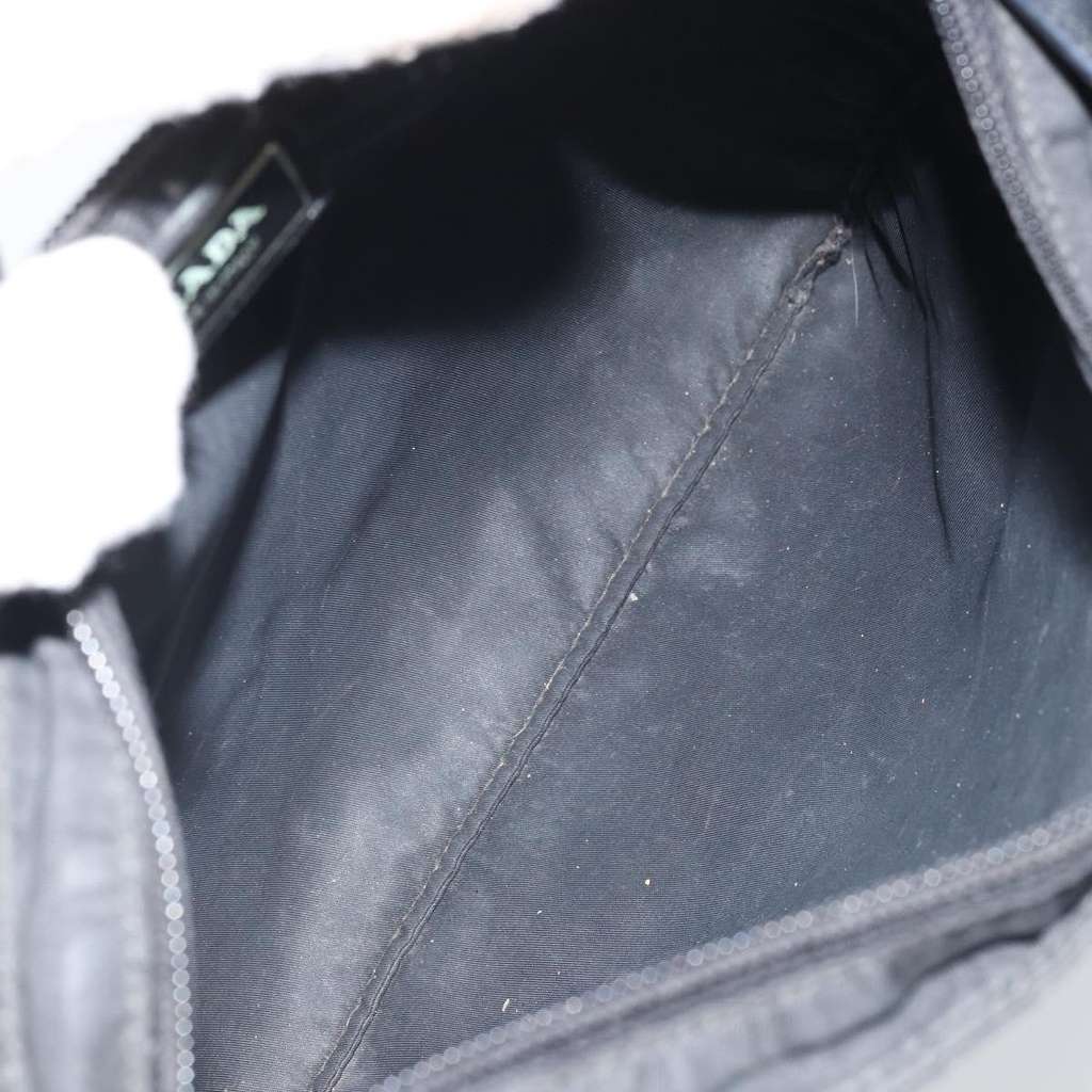 Prada Flat Messenger Bag Black Fair condition - Box View