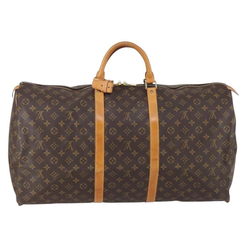 Louis Vuitton Keepall Bag Brown Canvas Good condition - Back View