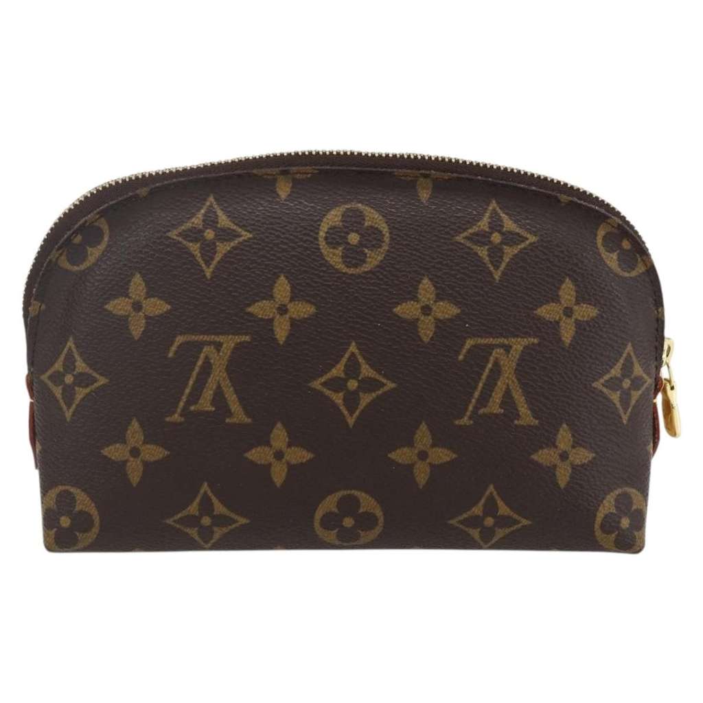 Louis Vuitton Cosmetic Pouch Brown Canvas Good condition - Back View