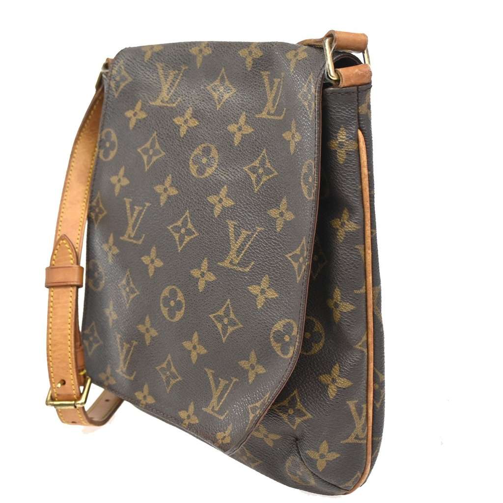 Louis Vuitton Musette Salsa Handbag Brown Canvas Good condition - Inside View