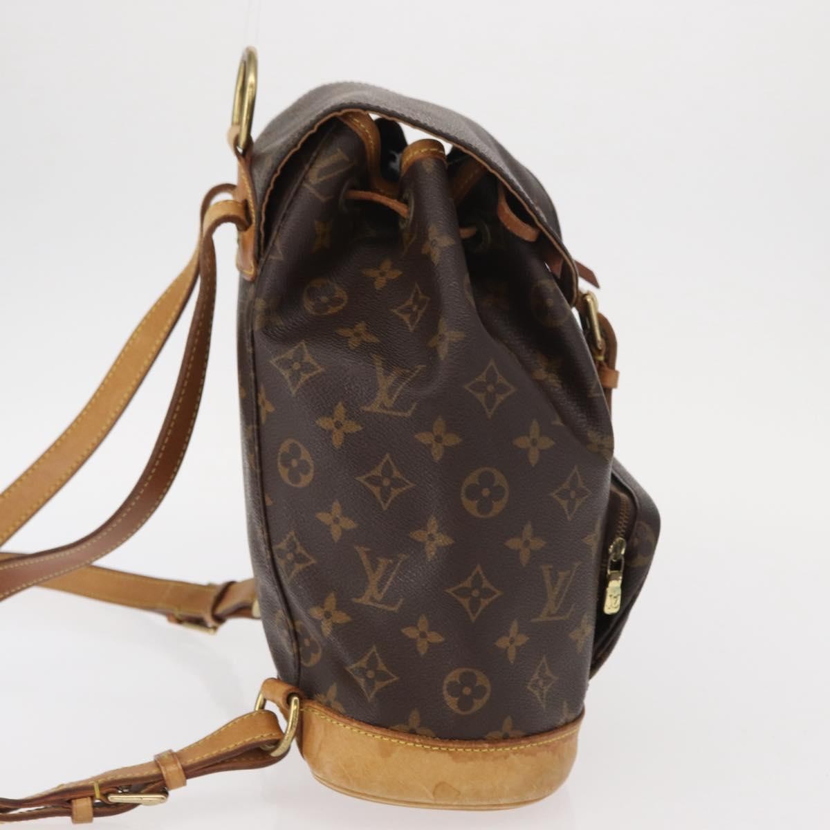 Louis Vuitton Vintage Montsouris Backpack Brown Canvas Fair condition - Model View