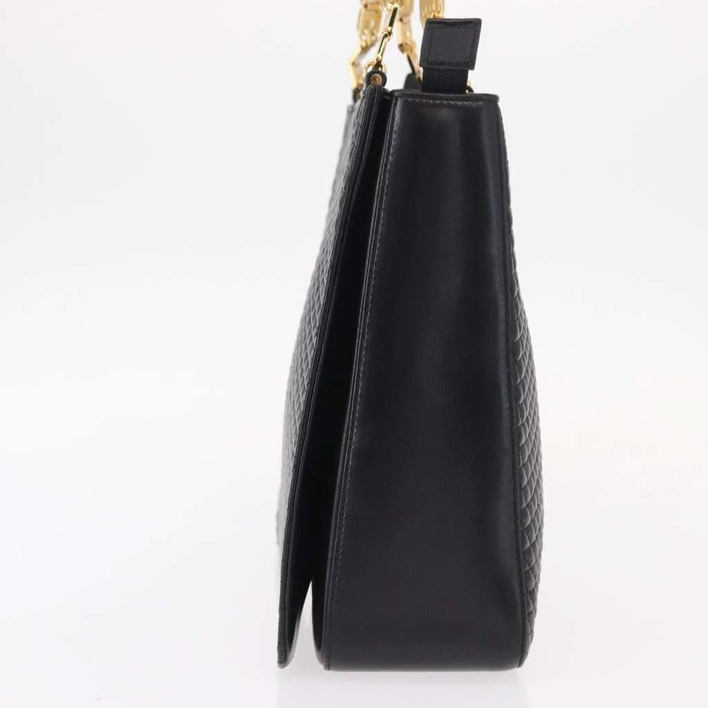 Bally Vintage Shoulder Bag Black Leather Good condition - Inside View