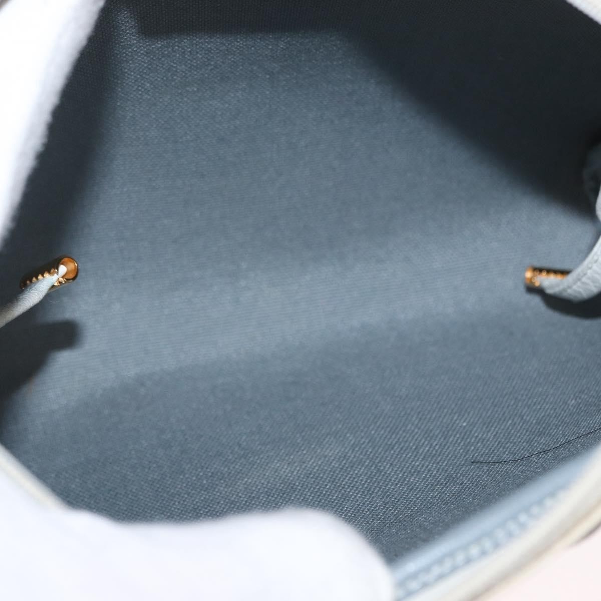 Christian Dior Vintage Honeycomb Shoulder Bag White Canvas Fair condition - Box View