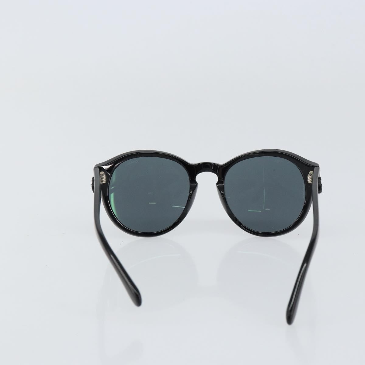 Chanel Logo CC Sunglasses Black Plastic Good condition - Back View