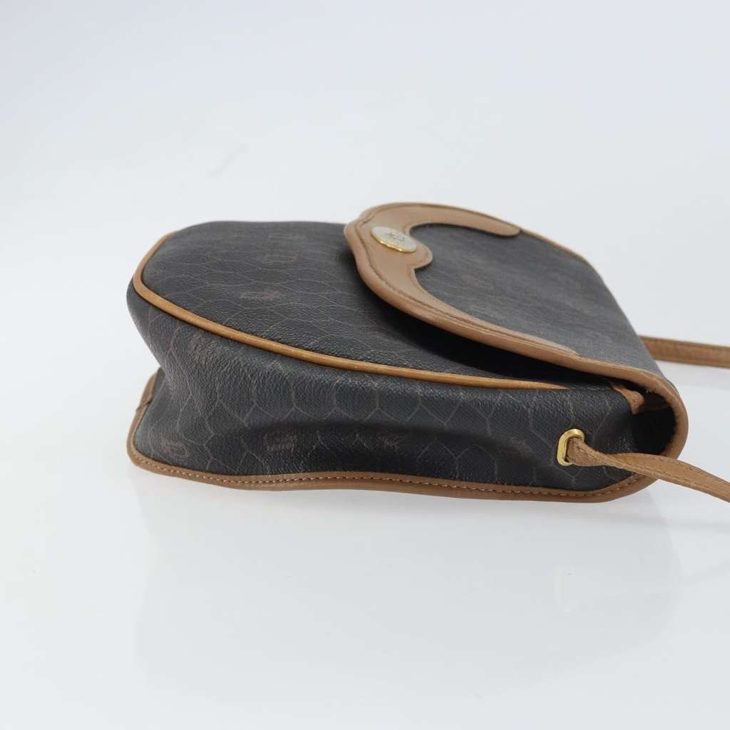 Christian Dior Vintage Honeycomb Flap Crossbody Bag Black Canvas Good condition - Inside View