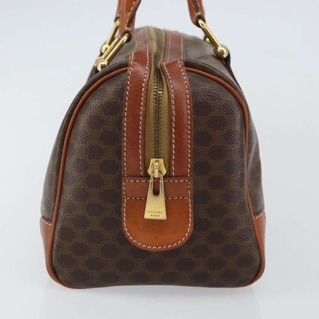 Celine Vintage Macadam Handbag Brown Canvas Good condition - Inside View