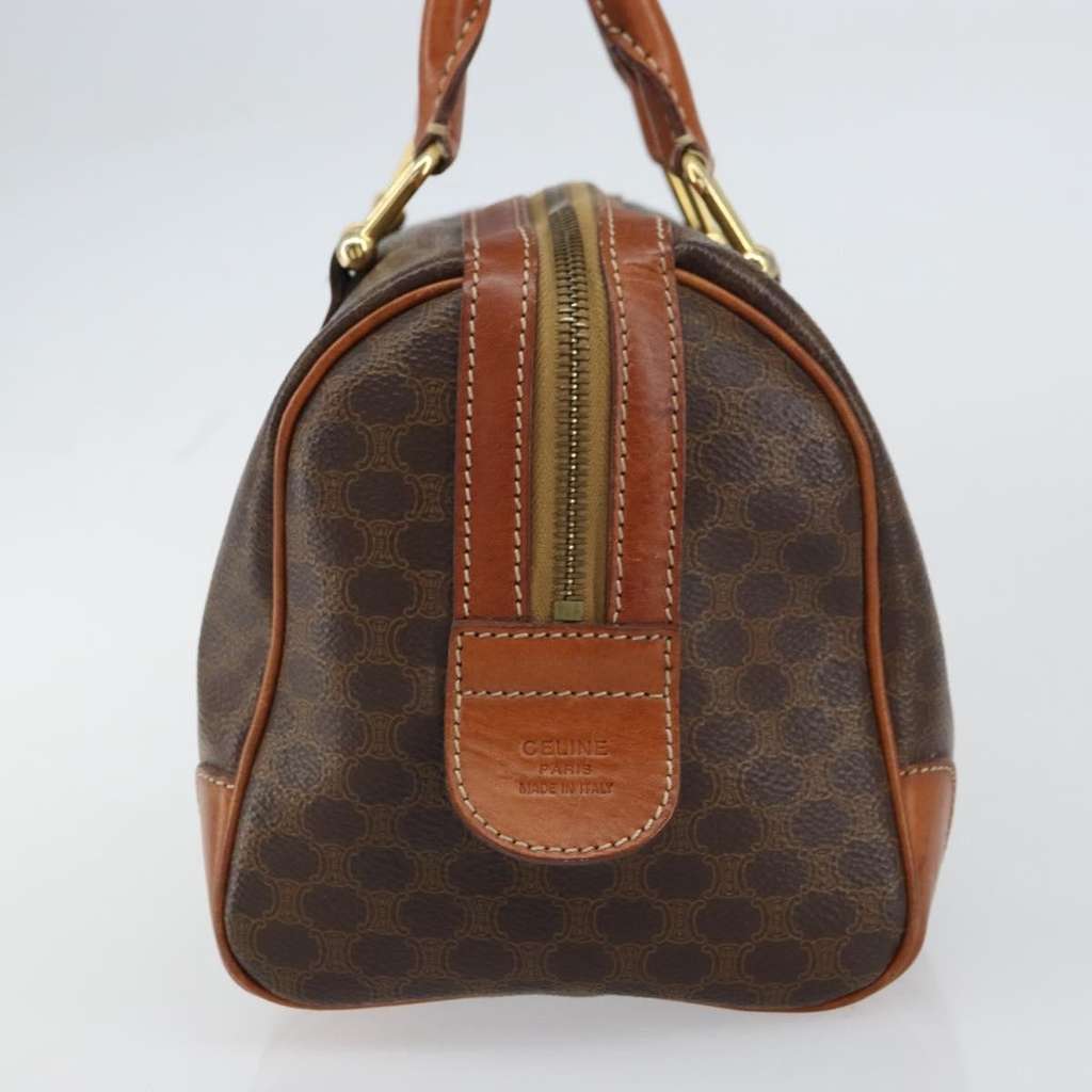 Celine Vintage Macadam Handbag Brown Canvas Good condition - Model View