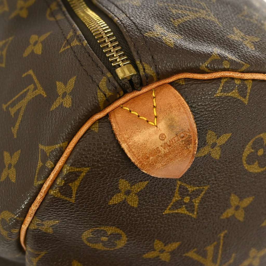 Louis Vuitton Keepall Bag Brown Canvas Fair condition - Model View