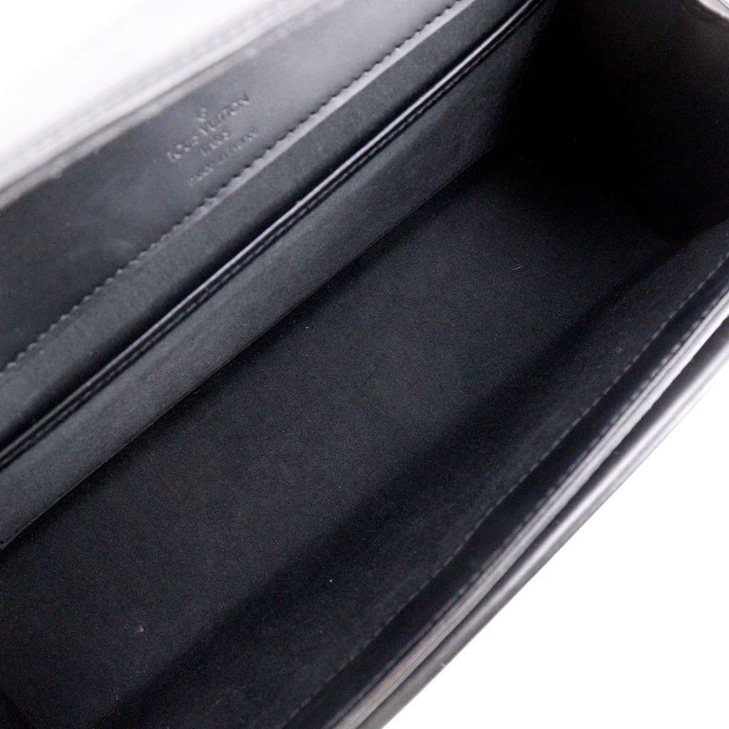 Louis Vuitton Dinard Handbag Black Leather Good condition - Inside View