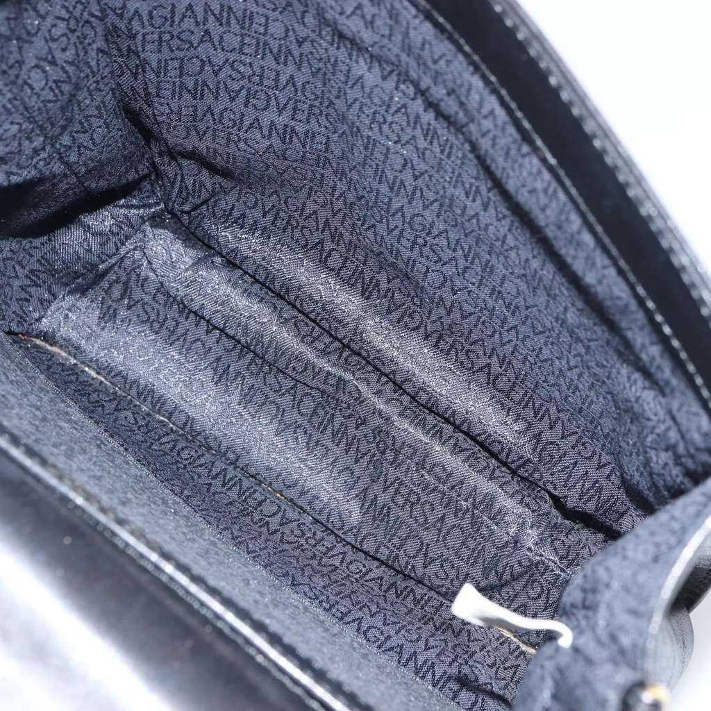 Versace Vintage Handbag Black Leather Good condition - Box View