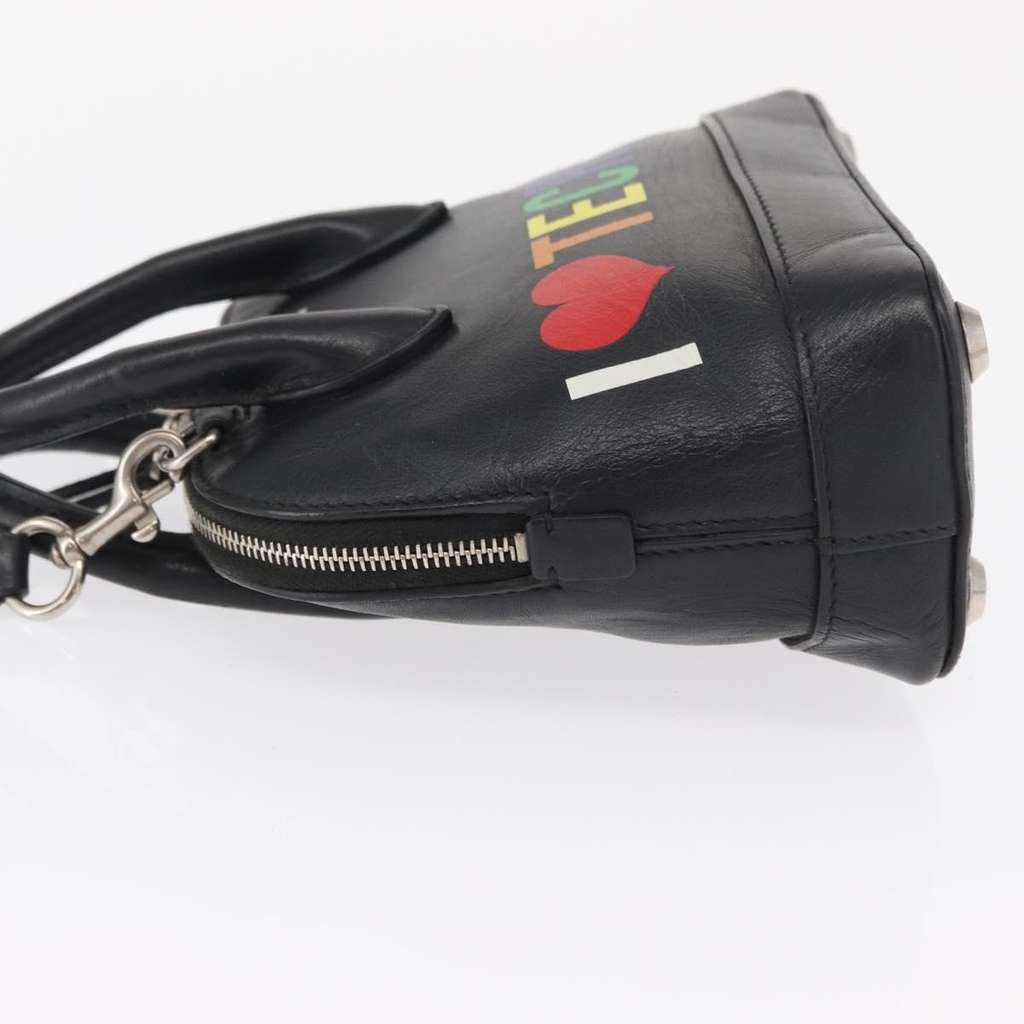 Balenciaga Logo Ville Bag Black Leather Good condition - Model View