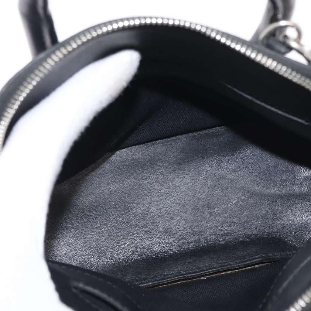 Balenciaga Logo Ville Bag Black Leather Good condition - Box View