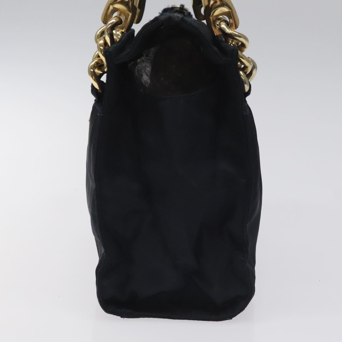 Prada Metal Handles Tote Navy Good condition - Inside View