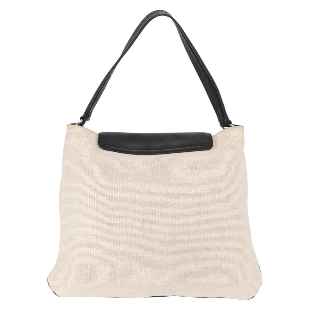 Gucci Vintage Shoulder Bag Beige Canvas Good condition - Back View