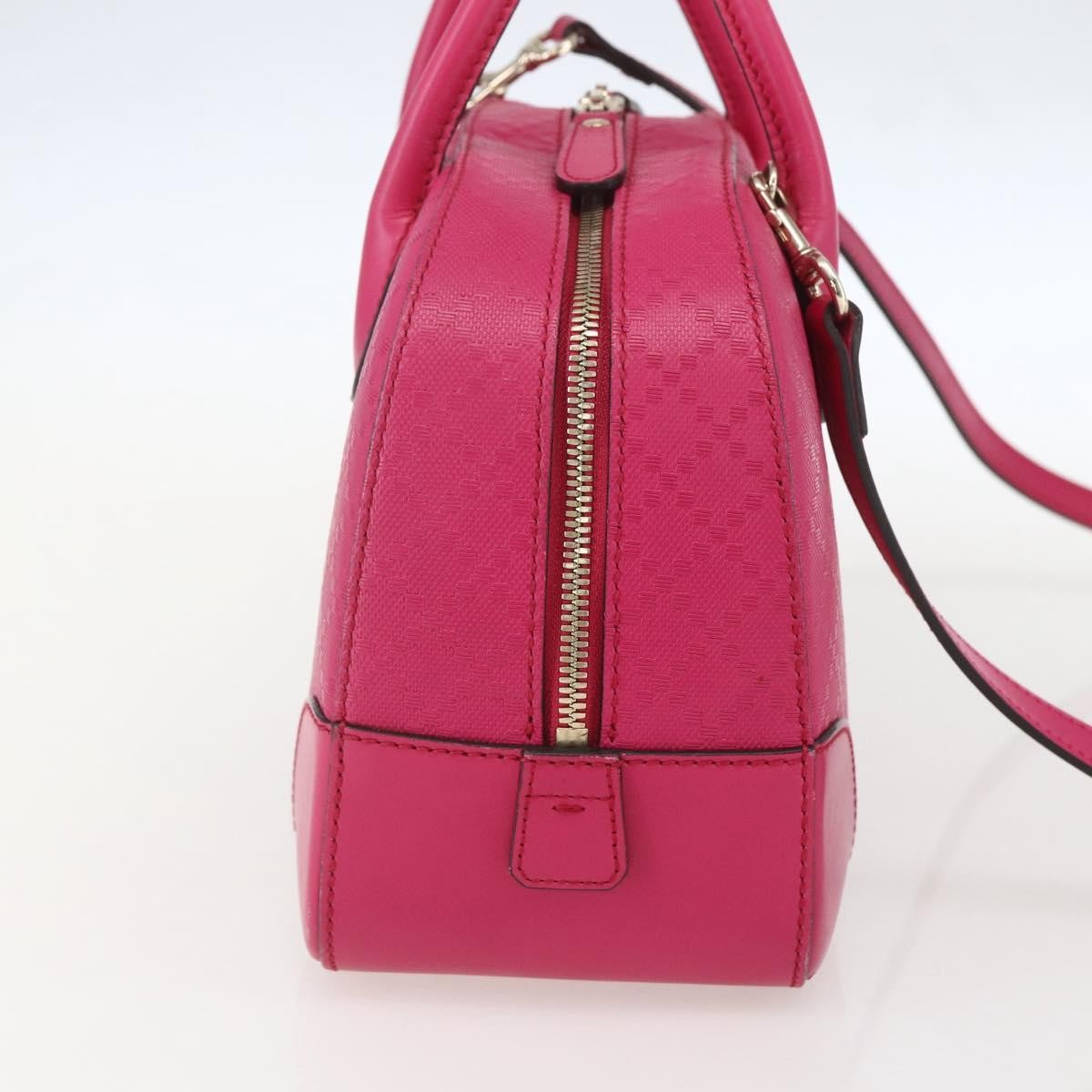 Gucci Bright Top Handle Bag Pink Leather Good condition - Inside View