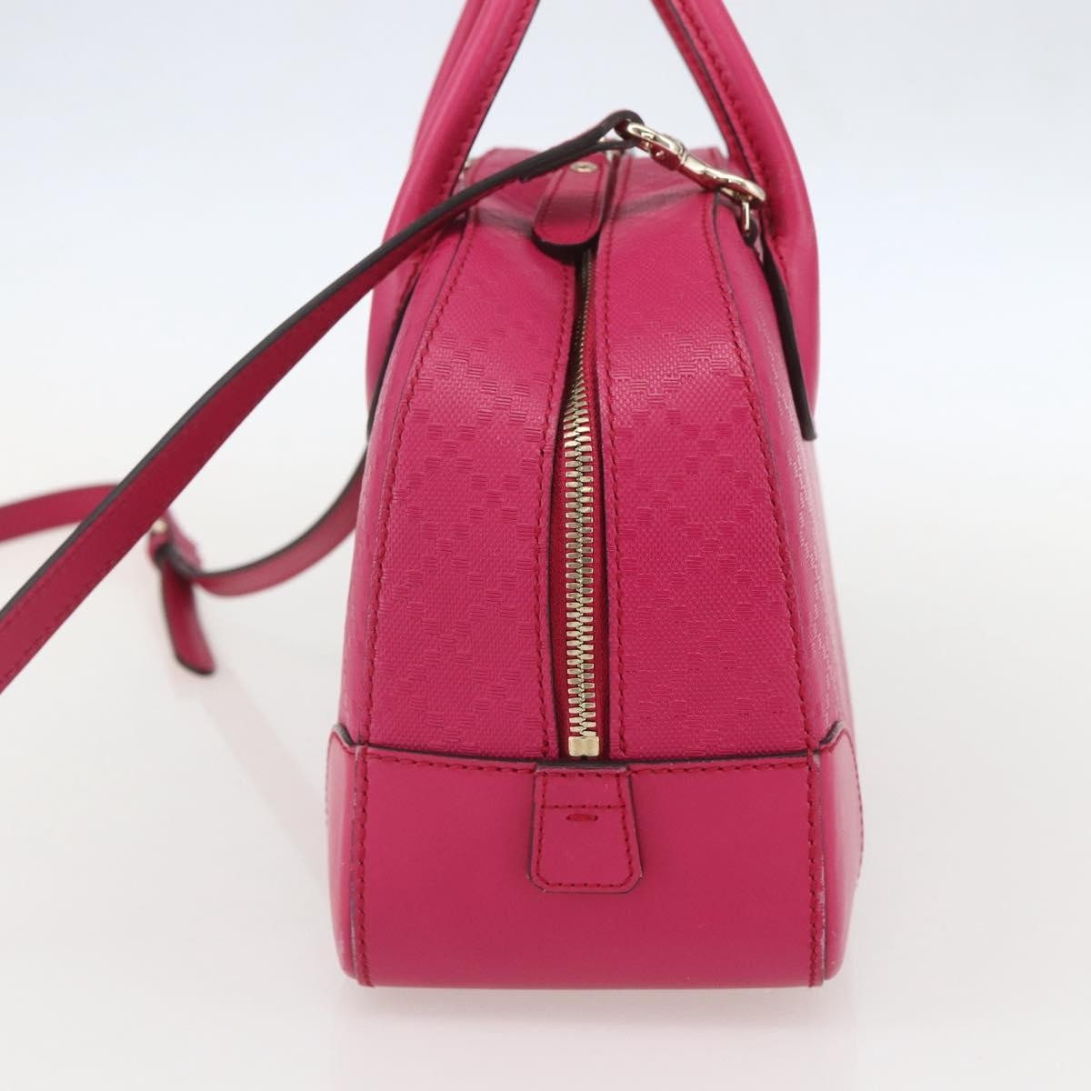 Gucci Bright Top Handle Bag Pink Leather Good condition - Model View