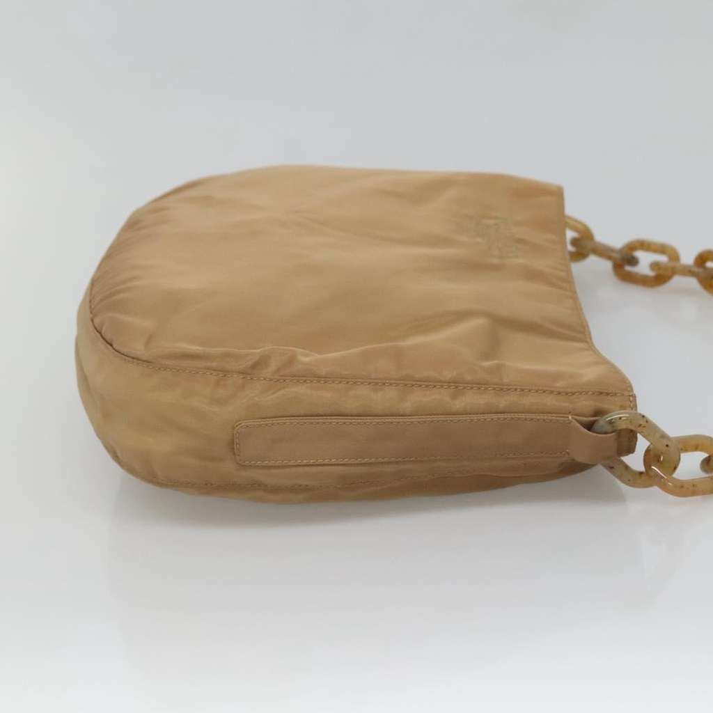Prada Vintage Chain Shoulder Bag Beige Good condition - Model View