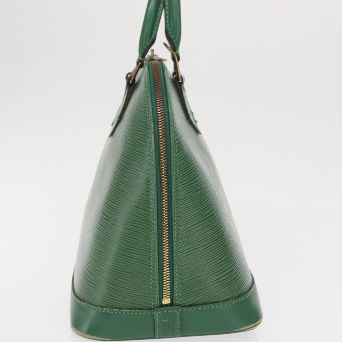 Louis Vuitton Alma Handbag Green Leather Fair condition - Model View