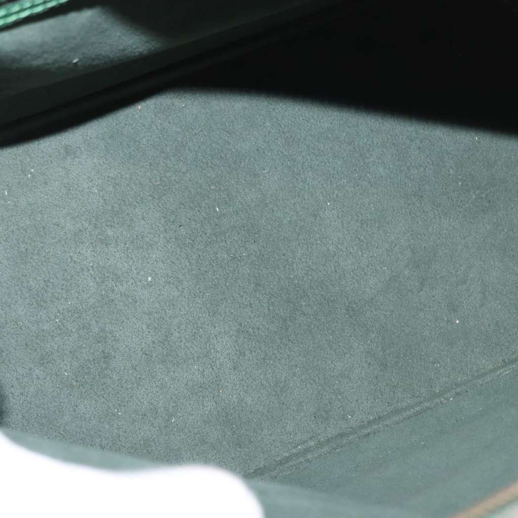 Louis Vuitton Alma Handbag Green Leather Fair condition - Box View