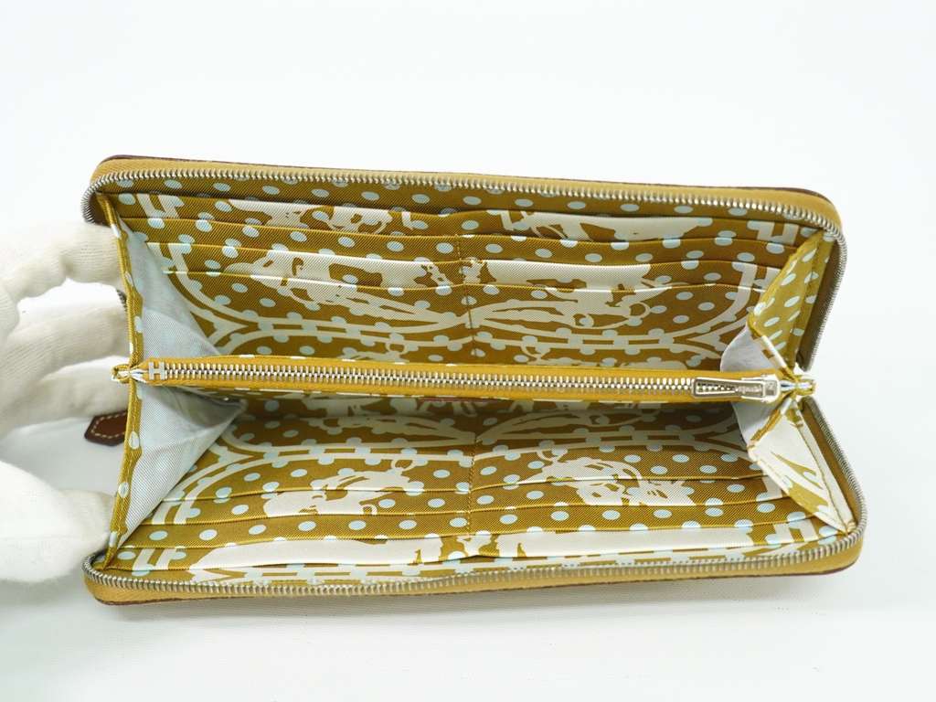 Hermès Azap Silkin Beige Leather Good condition - Model View