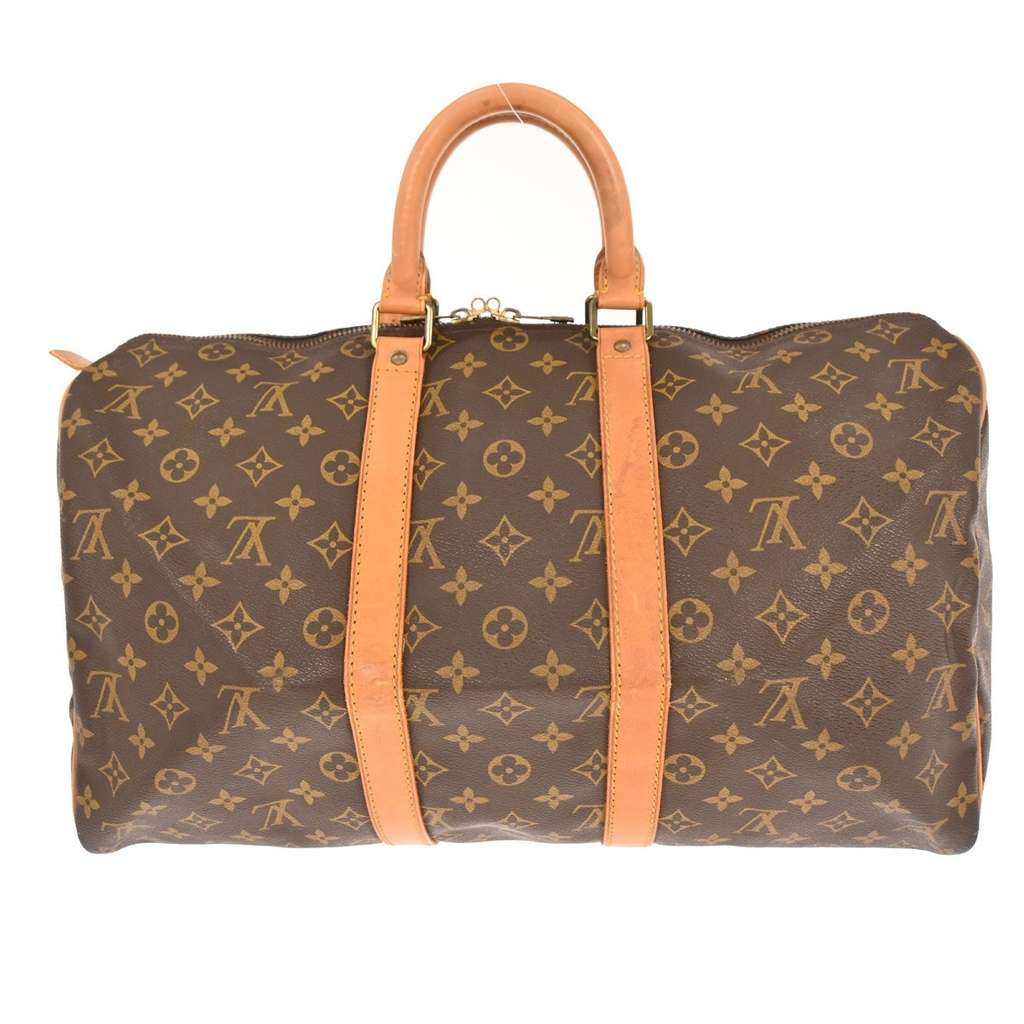 Louis Vuitton Keepall Bag Brown Canvas Good condition - Back View