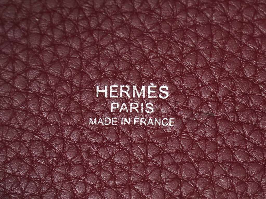 Hermès Picotin Lock Bag Burgundy Leather Good condition - Box View