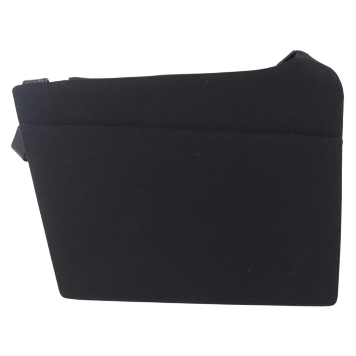 Salvatore Ferragamo Vala Shoulder Bag Black Canvas Good condition - Back View