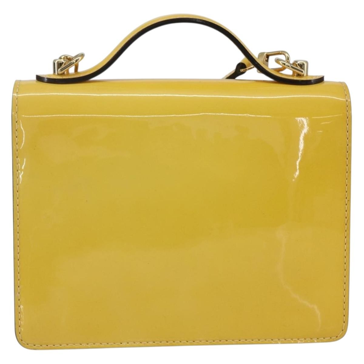 Louis Vuitton Monceau Handbag Yellow Good condition - Back View