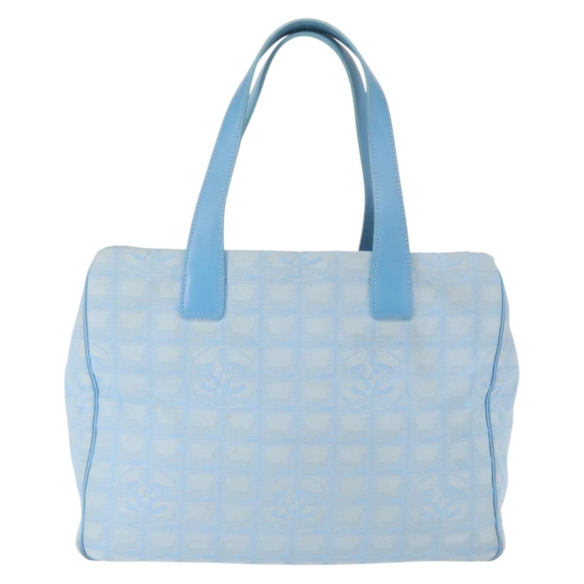 Chanel Travel Line Tote Blue Good condition - Back View