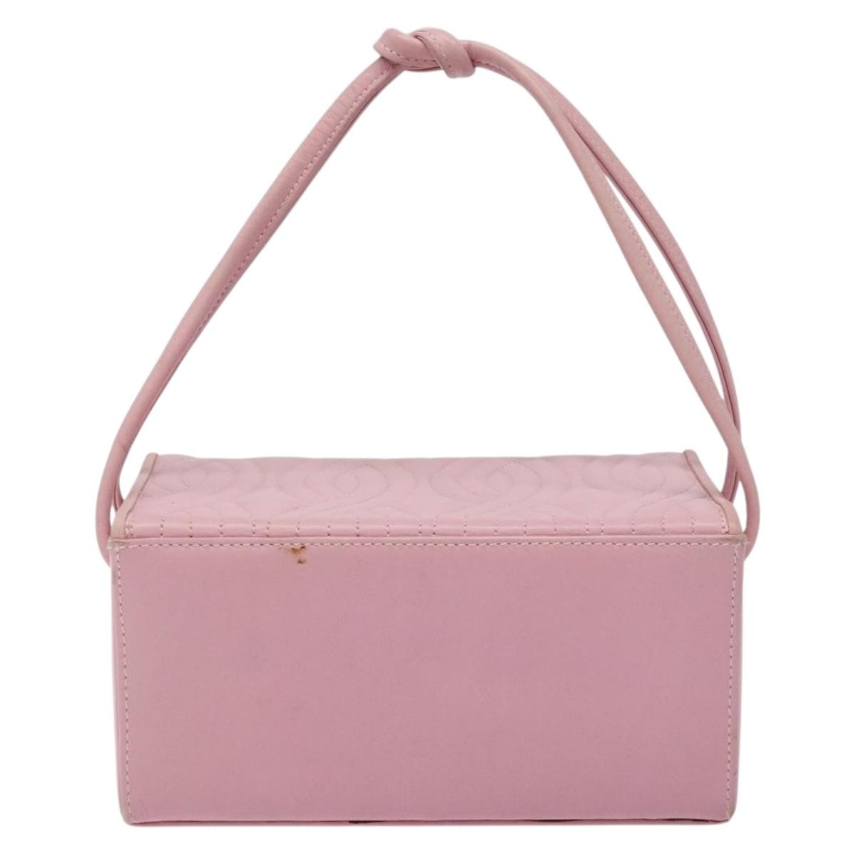 Fendi Classic Box Bag Pink Leather Good condition - Back View