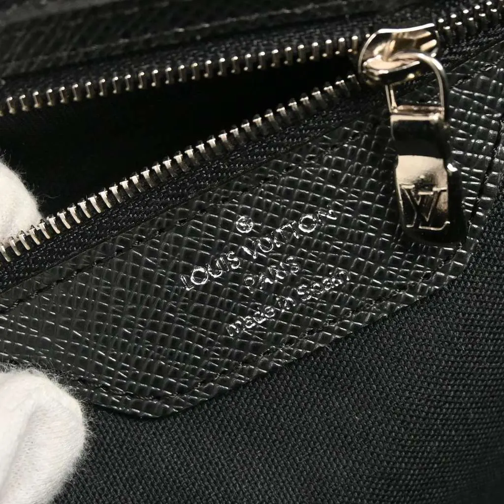 Louis Vuitton Stanislav Handbag Black Leather Good - Model View
