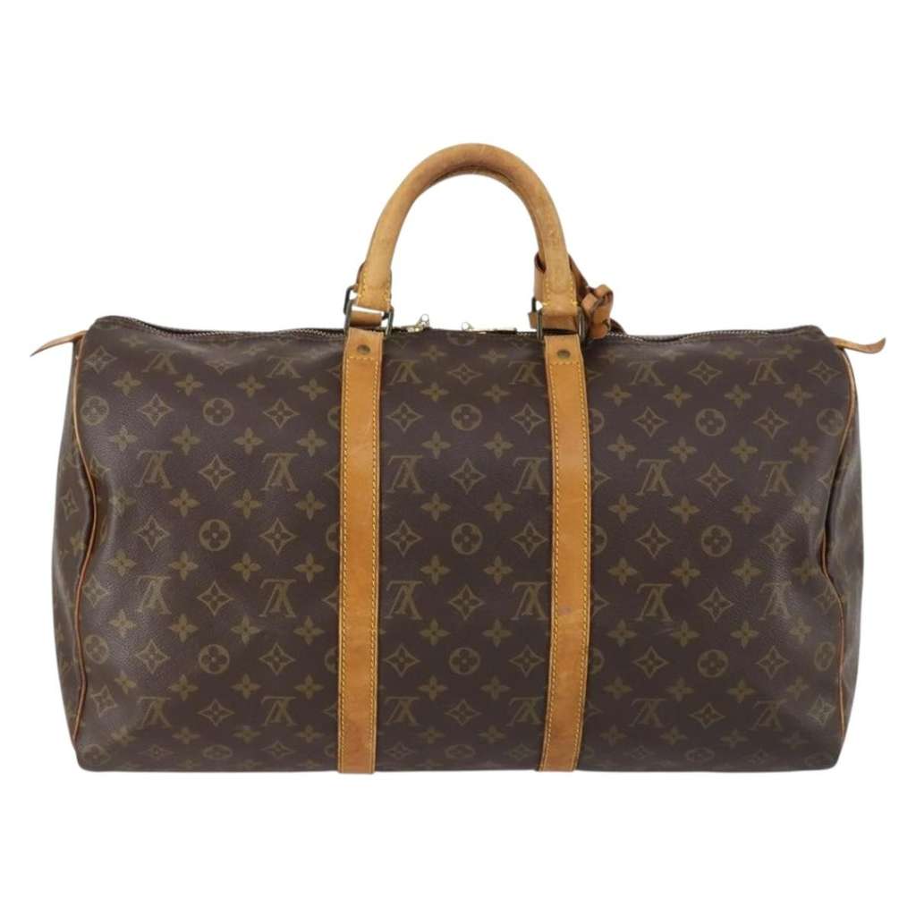 Louis Vuitton Keepall Bag Brown Canvas Good condition - Back View