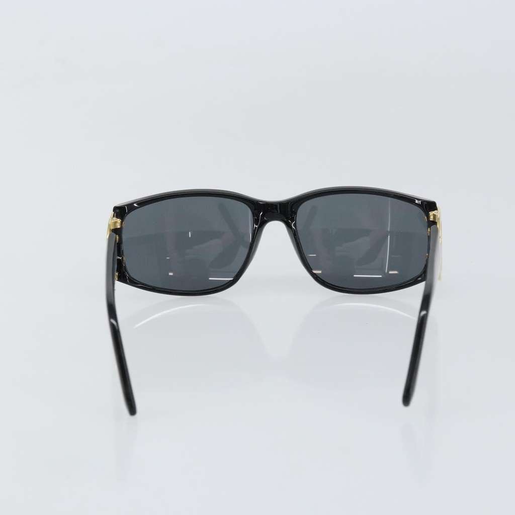 Chanel Logo CC Sunglasses Black Plastic Good condition - Back View