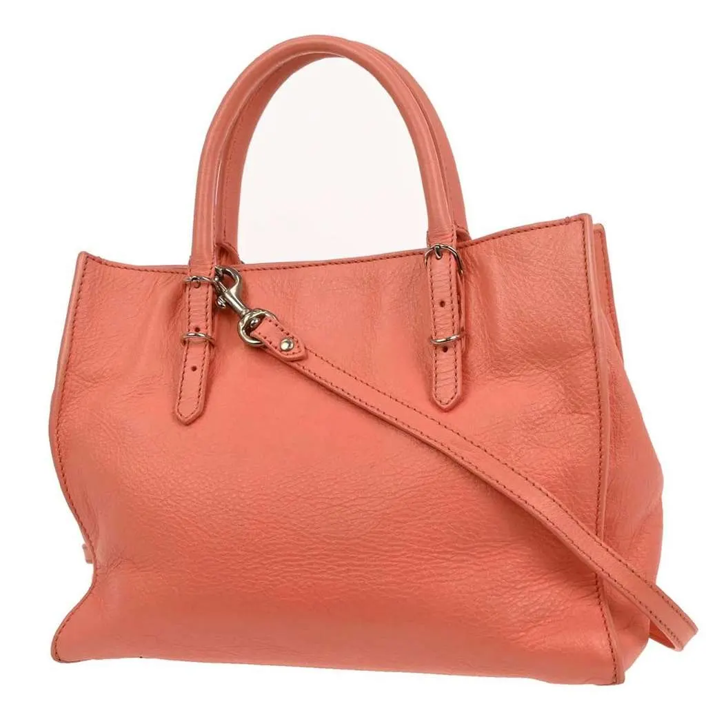 Balenciaga Papier A4 Zip Around Classic Studs Bag Pink Leather Good - Back View
