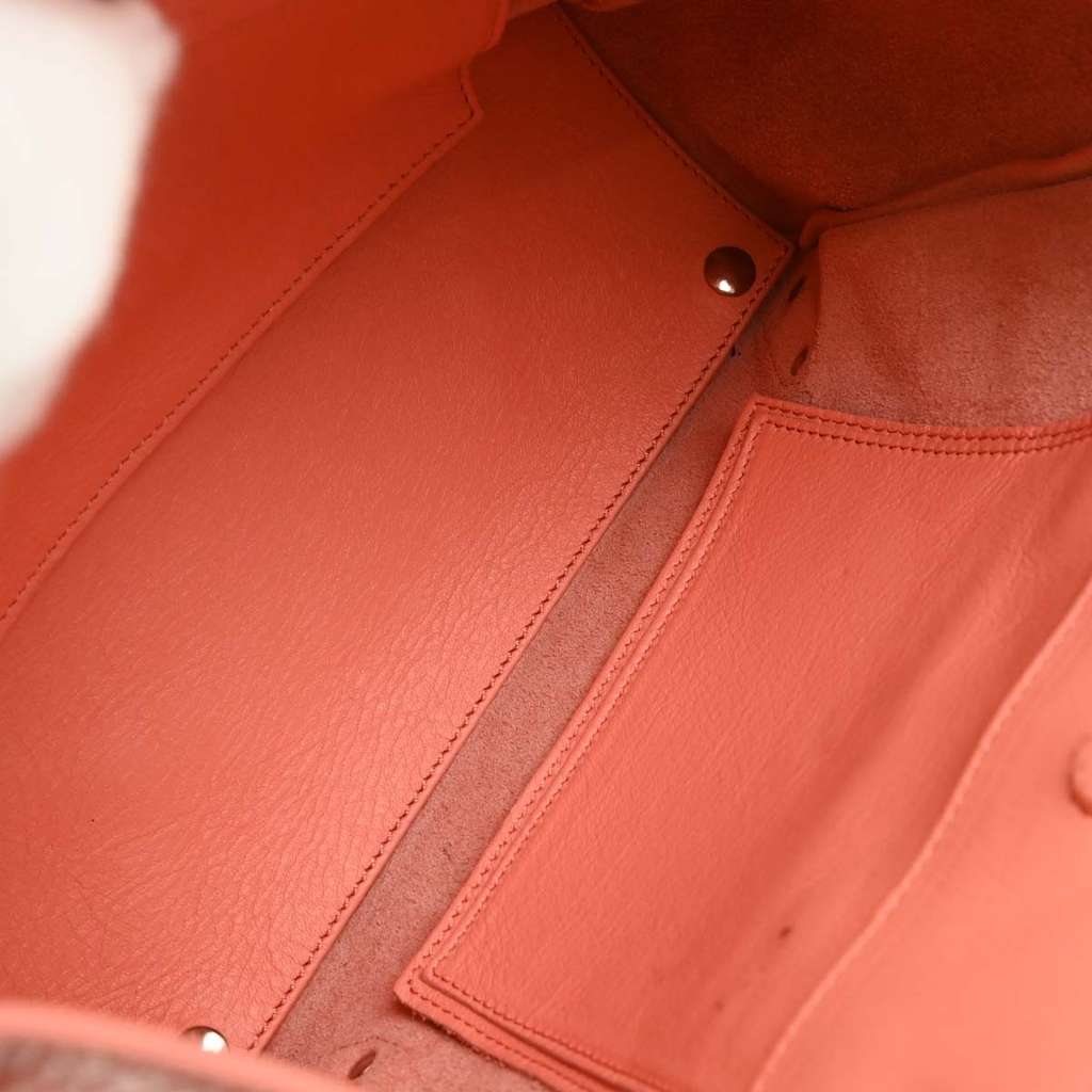 Balenciaga Papier A4 Zip Around Classic Studs Bag Pink Leather Good condition - Inside View