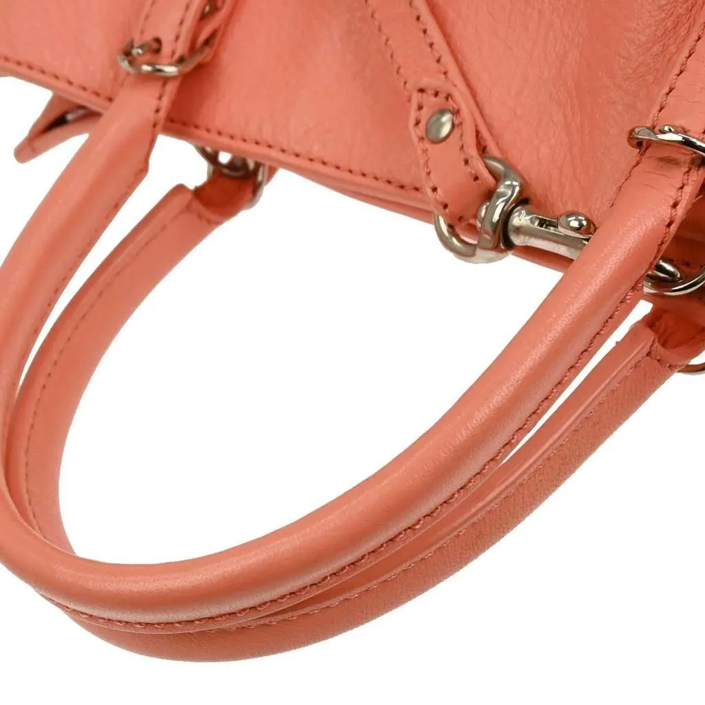 Balenciaga Papier A4 Zip Around Classic Studs Bag Pink Leather Good - Box View