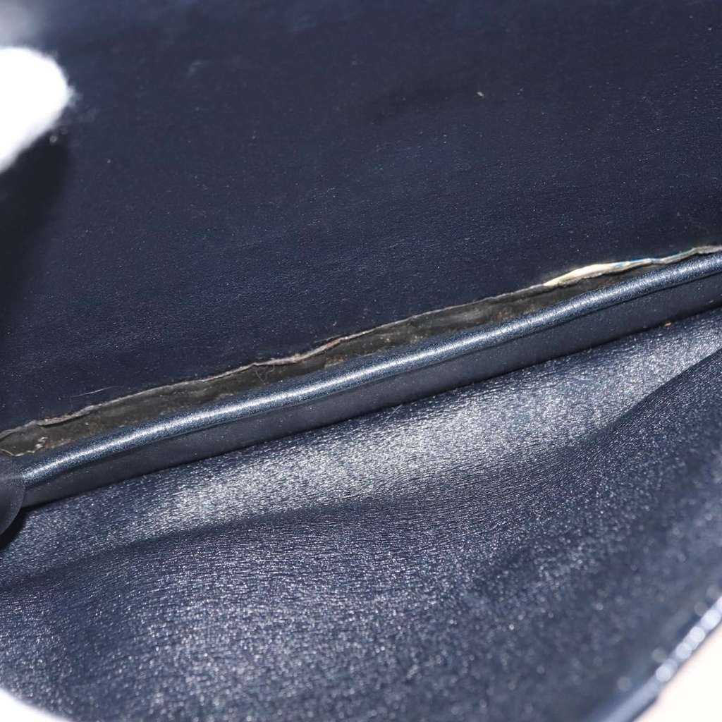 Christian Dior Vintage Trotter Shoulder Bag Navy Canvas Good condition - Box View