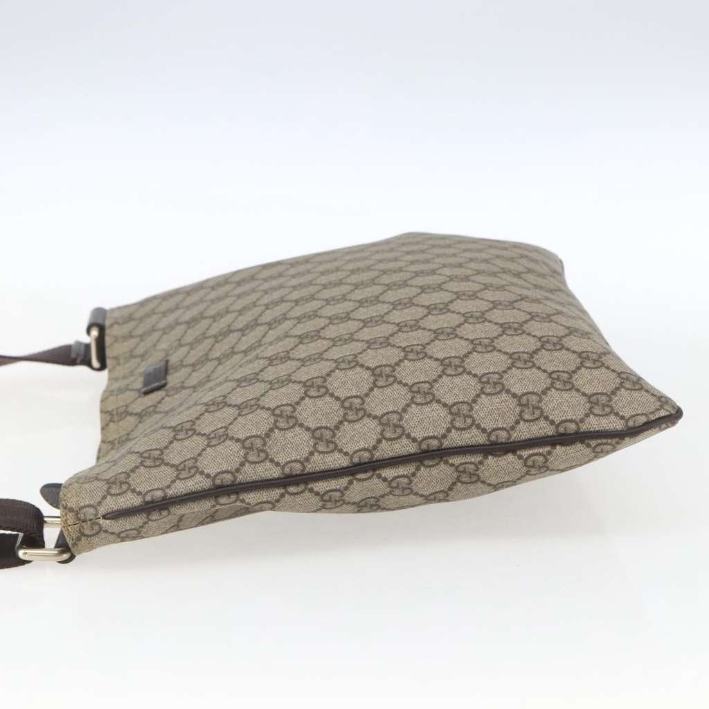 Gucci Zip Top Messenger Bag Beige Canvas Good condition - Inside View