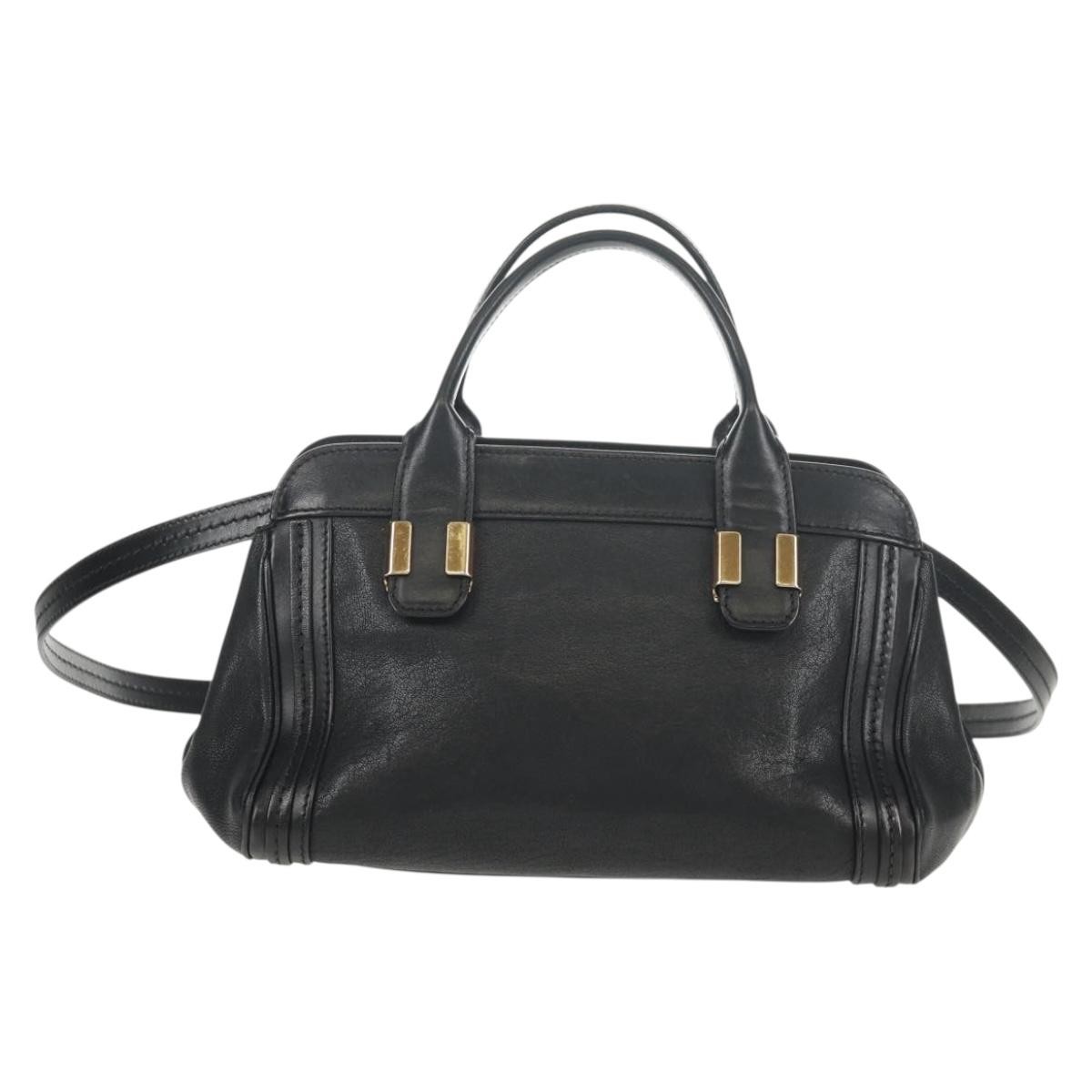 Chloe Alice Satchel Black Leather Good condition - Back View