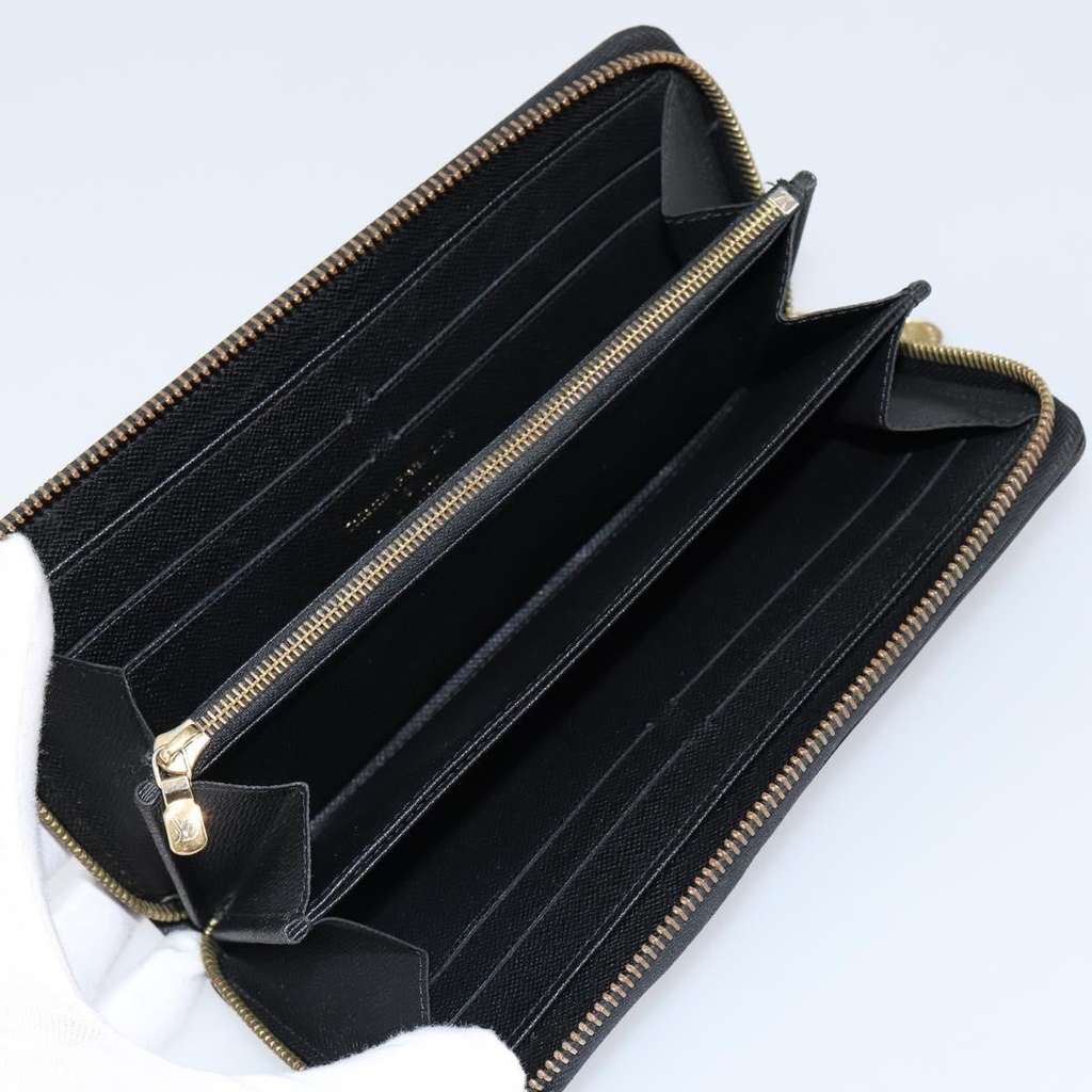 Louis Vuitton Zippy Wallet NM Black Canvas Good condition - Box View