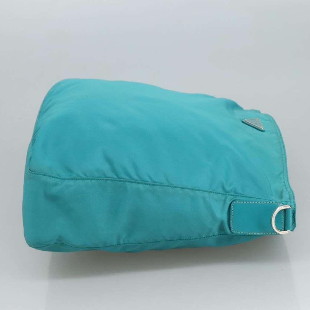 Prada Zip Top Messenger Bag Turquoise Good condition - Inside View