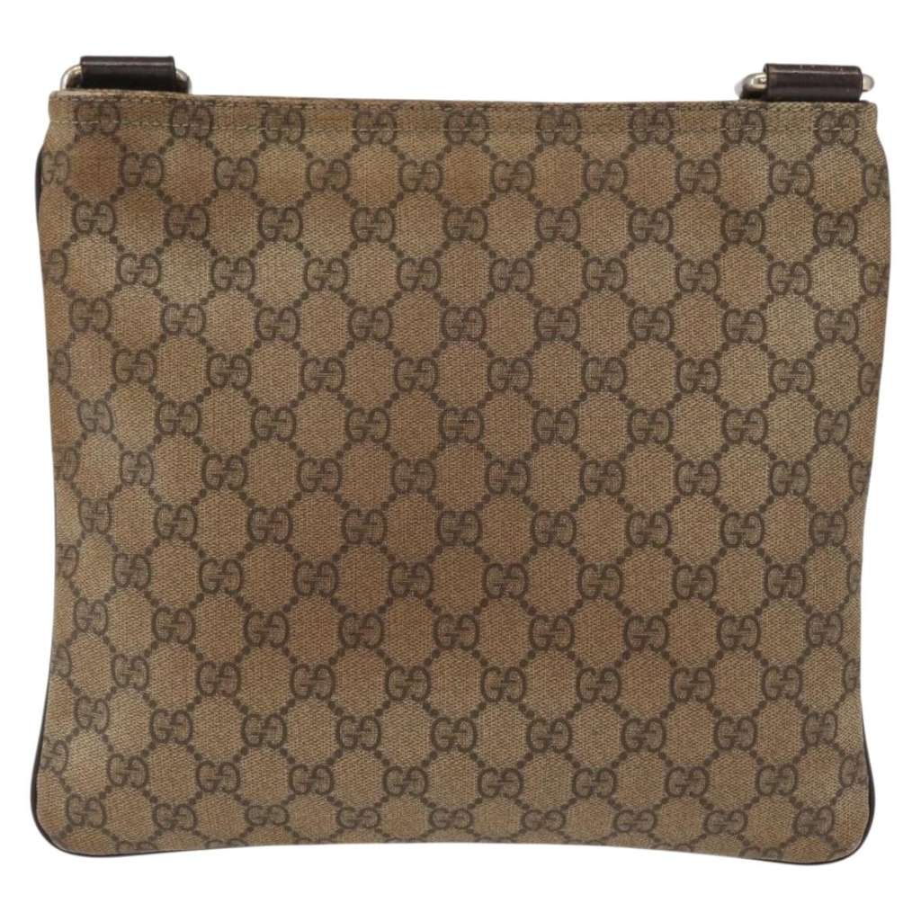 Gucci Flat Messenger Bag Beige Good condition - Back View