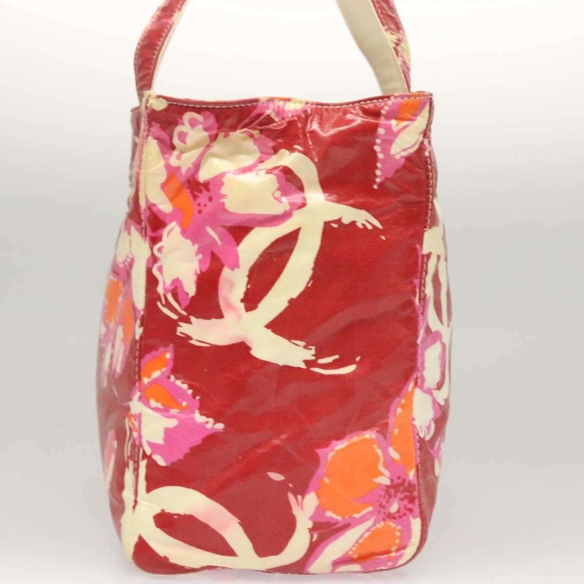 Chanel Vintage Floral Tote Red Good condition - Inside View