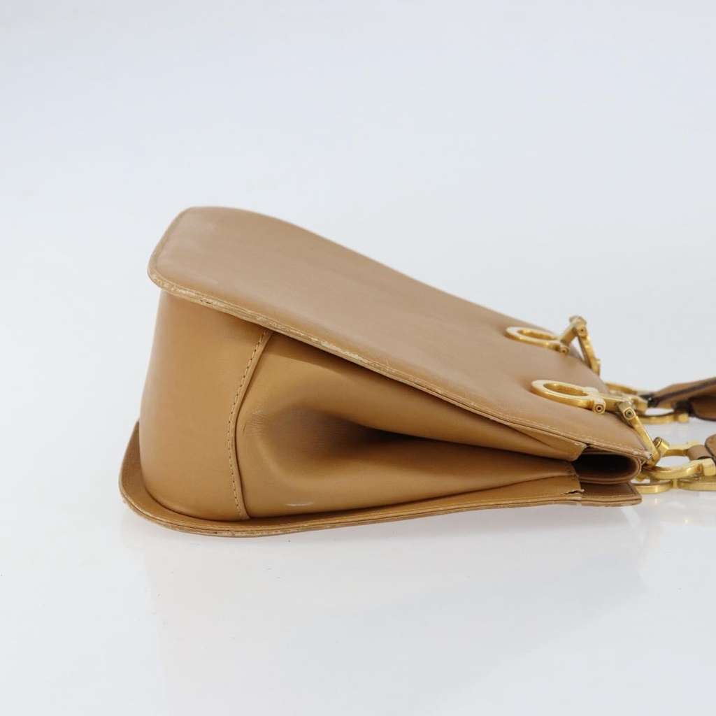 Salvatore Ferragamo Gancini handbag Beige Leather Good condition - Inside View