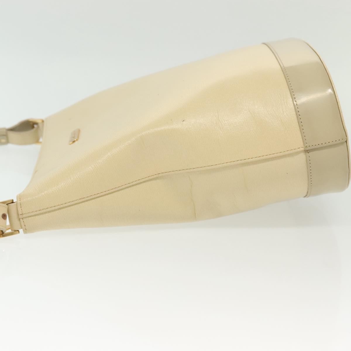 Burberry Shoulder Bag Beige Leather Good condition - Model View