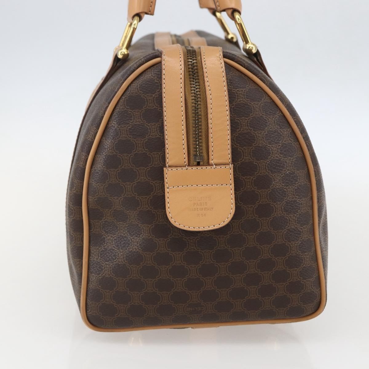 Celine Vintage Macadam Boston bag Brown Canvas Good condition - Model View