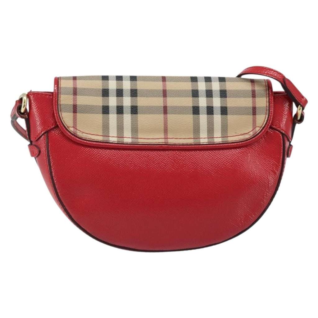 Burberry Maydown Crossbody Bag Beige Canvas Good condition - Back View