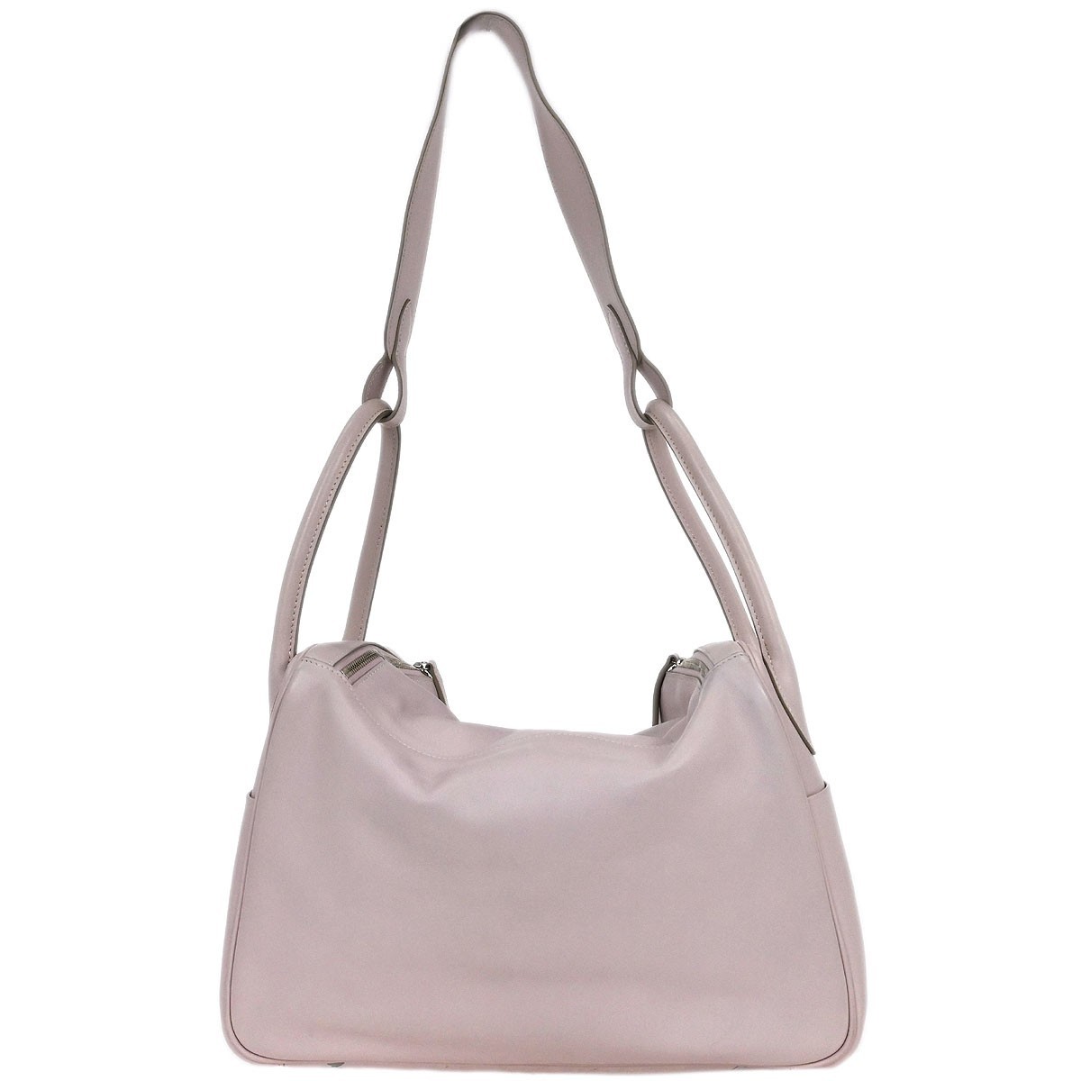 Hermès Lindy Bag Pink Leather Good condition - Back View
