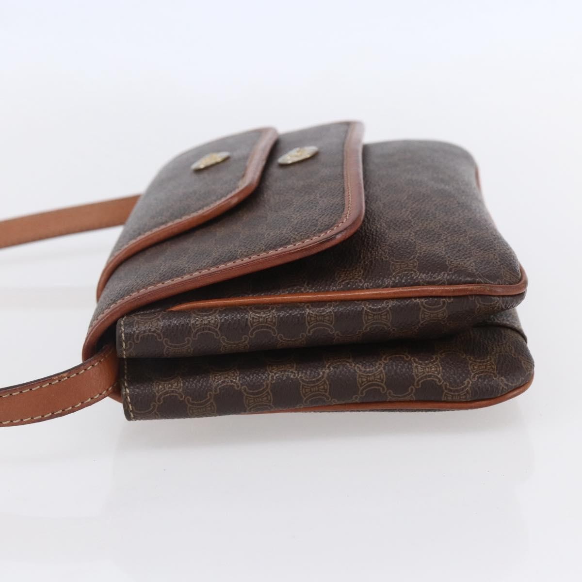 Celine Vintage Macadam Shoulder Bag Brown Canvas Good condition - Inside View